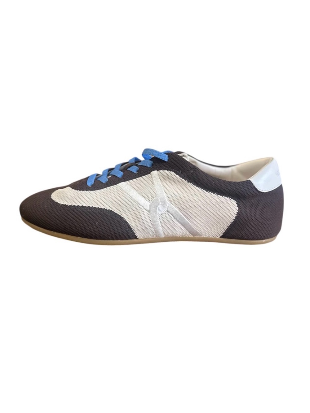 Veronica Beard Brown , White & Blue Low-Profile Sneaker